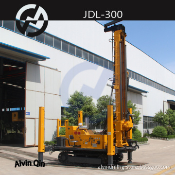 JDL-300 DTH percussion drilling rig water-air multipurpose crawler drilling machine